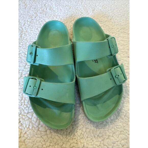 Birkenstock Arizona EVA Sandals Women's Size 38 (US 7-7.5) Mint Green - Picture 1 of 8